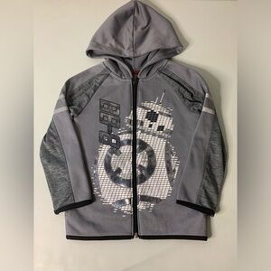 Kids boys Star Wars zip up hoodie down Jacket
